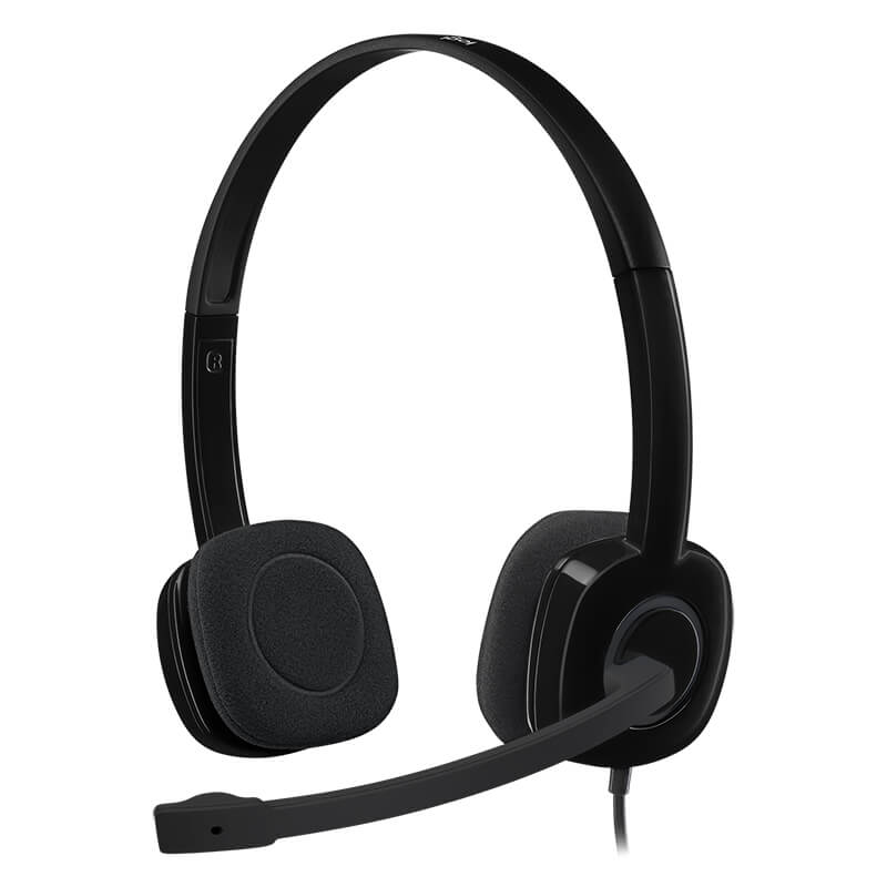 Logitech Headset H151 Stereo with Noise-Cancelling Mic-Logitech Pakistan