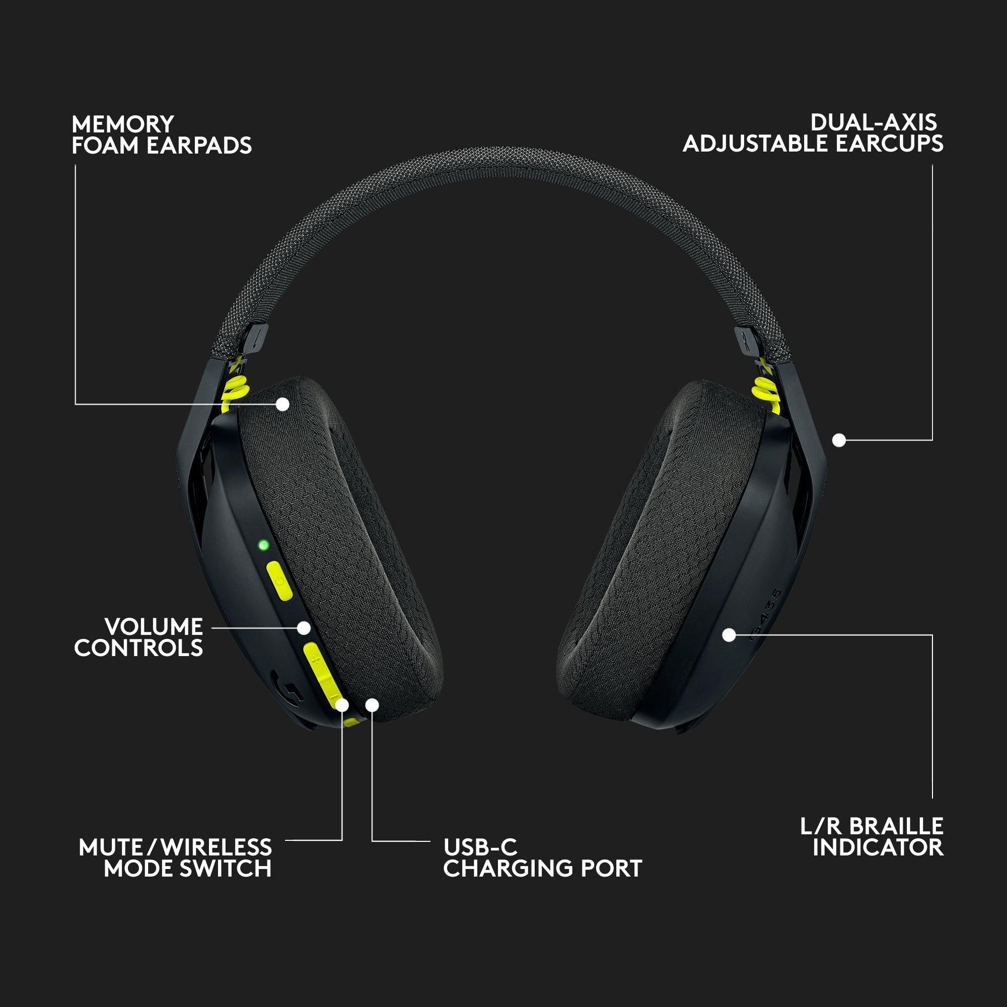 Logitech G435 LIGHTSPEED Wireless Gaming Headset